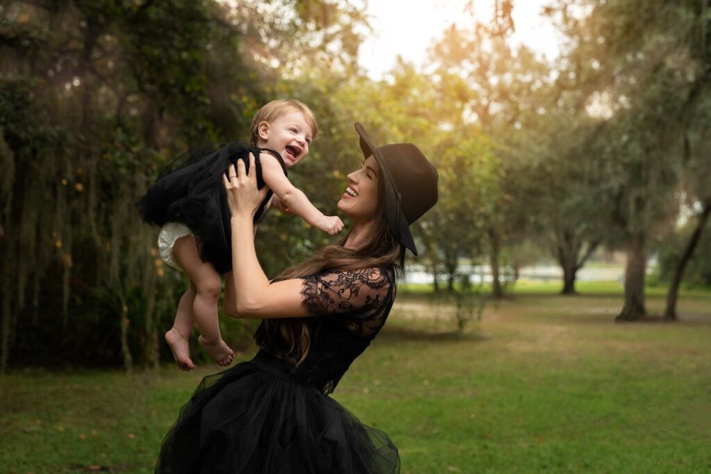 mother, daughter, black dresses, fashion, style, hat, portrait, family, love, motherhood, parent, happy mothers day, parenthood, outdoors, female, woman, happiness, child, baby, toddler, baby girl, mum, mom